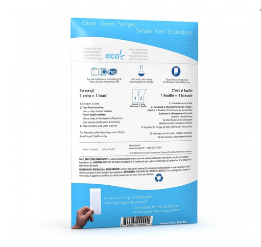 Tru Earth Eco-Strips Laundry Detergent 環保洗衣紙 (Fresh Linen – 64 Loads)