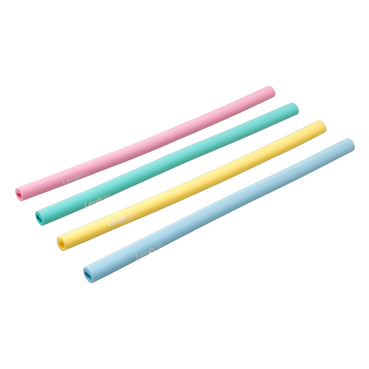Lexngo Silicone Resealable Straw 可拆洗重用矽膠飲管 (Pack of 4)