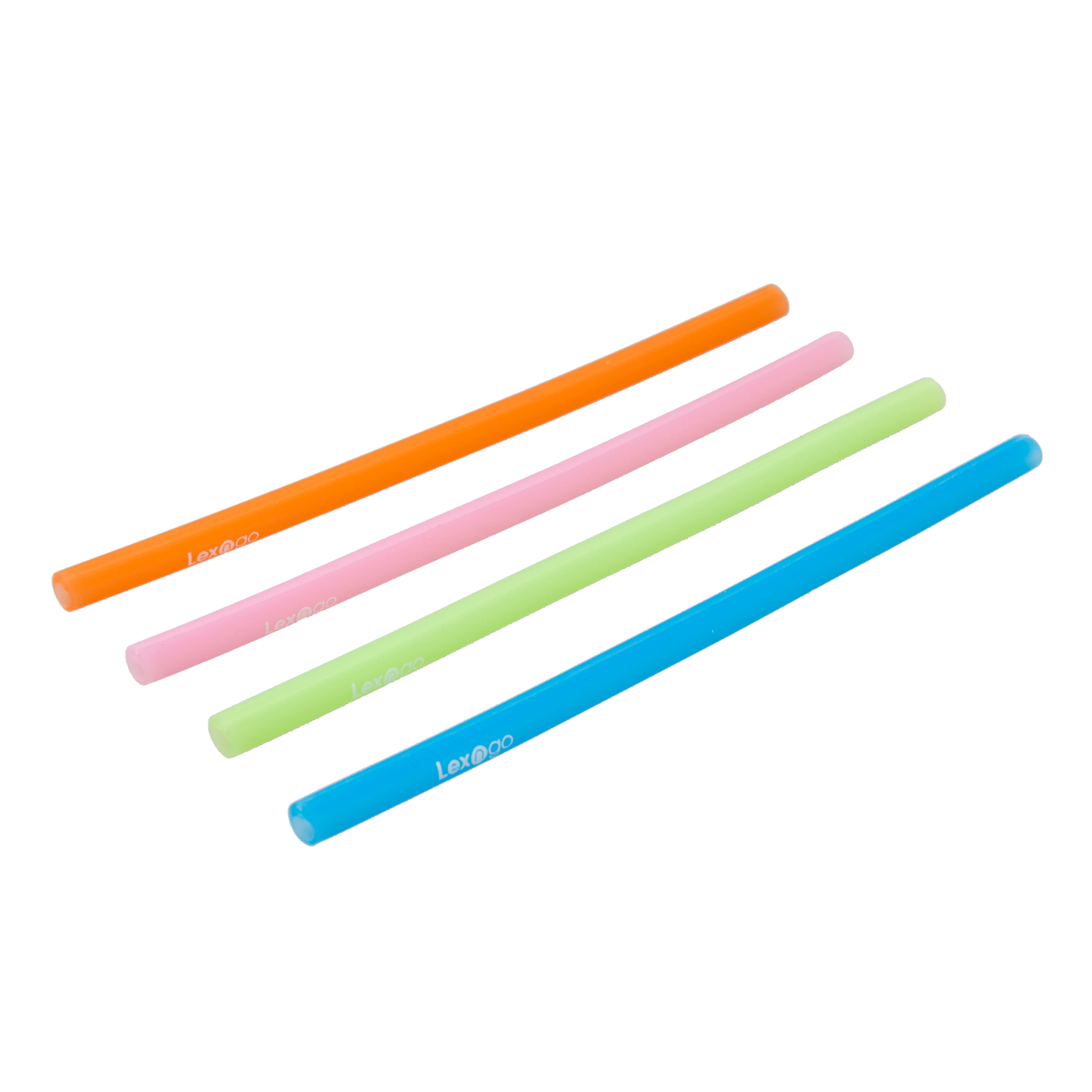Lexngo Silicone Resealable Straw 可拆洗重用矽膠飲管 (Pack of 4)