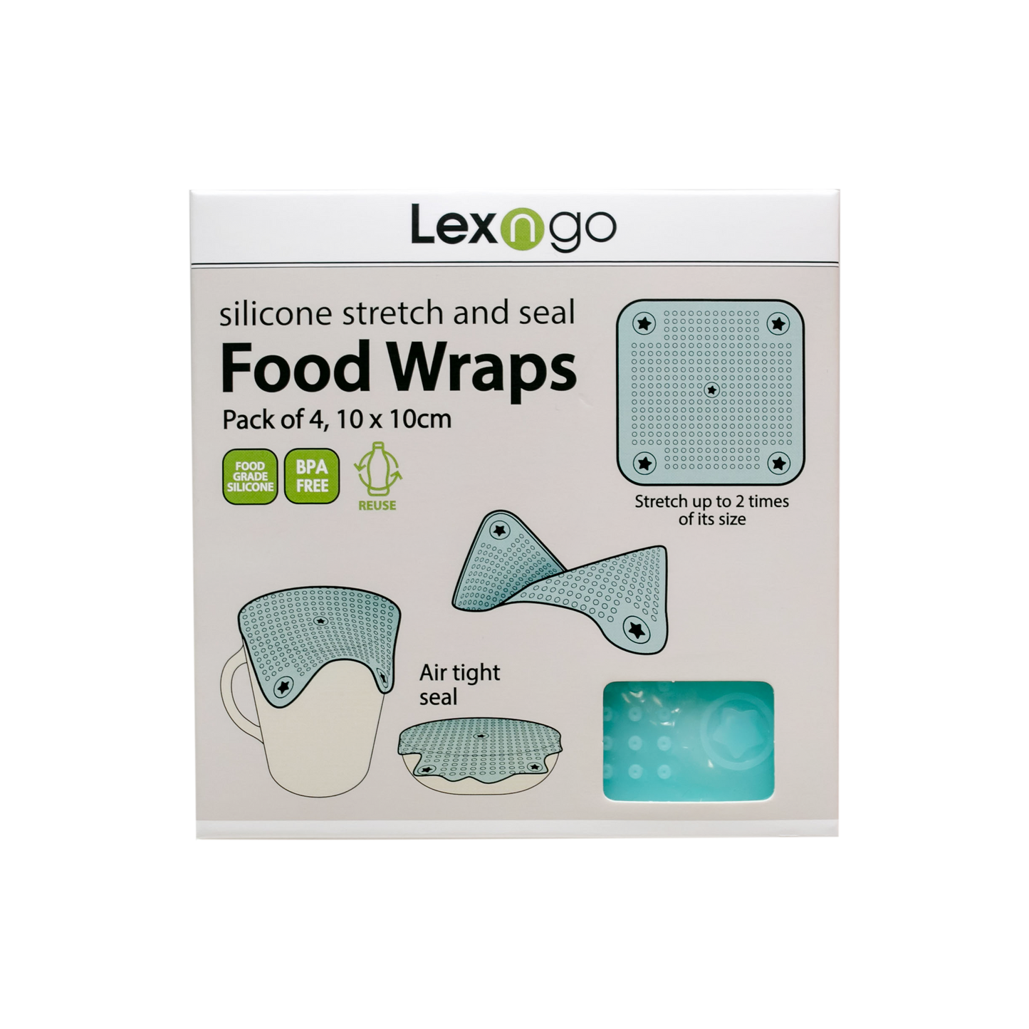Silicone Food Wraps (Small) | 4件裝矽膠保鮮膜 (細)