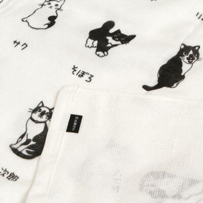 泉州ガーゼバスタオル 白黒さん一覧 (大)