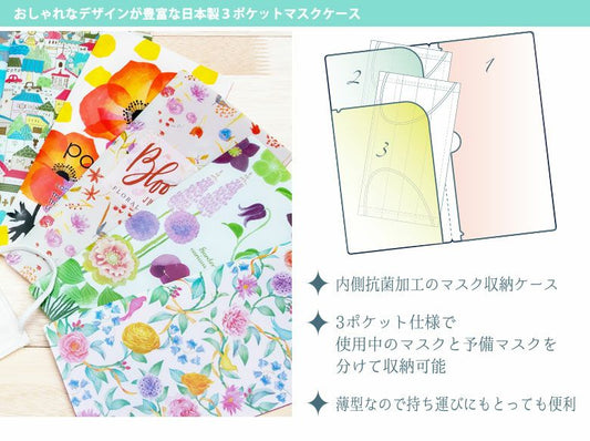 Designers Japan 3層抗菌口罩收納套 (純收納套版)  3-layer antibacterial mask case (case-only version)