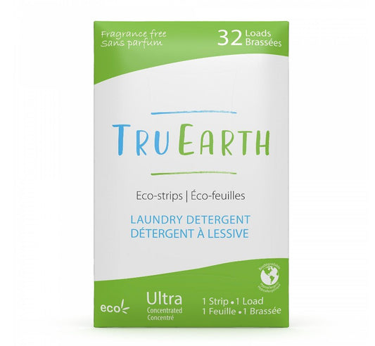 Tru Earth Eco-Strips Laundry Detergent 環保洗衣紙 (Fragrance-free – 32 Loads)