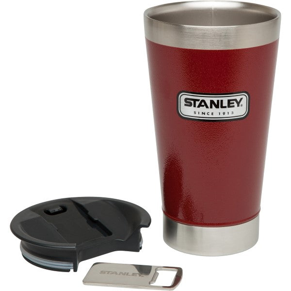 Stanley Classic Stay Chill Vacuum Insulated Pint Tumbler, 16oz Stainless  Steel Beer Mug with Built-in Bottle Opener, Double Wall Rugged Metal  Drinking Glass, Dishwasher Safe Insulated Cup