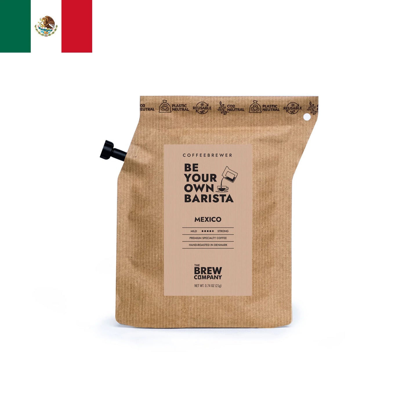 Grower’s Cup Coffeebrewer (Mexico 墨西哥) 便攜式手沖有機及公平交易咖啡包 20g