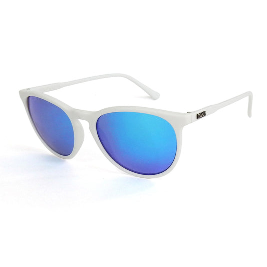 FENTON White Matte x Blue Mirror Polarized