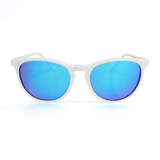 FENTON White Matte x Blue Mirror Polarized