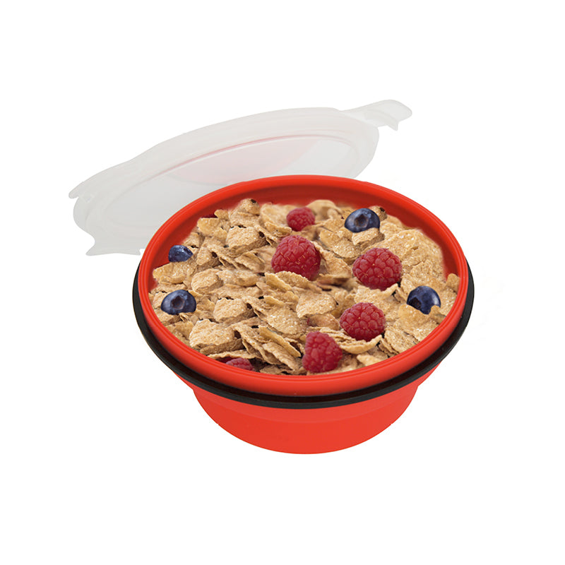 Lexngo Silicone Collapsible Cereal Box 矽膠密封可摺疊食物盒(矮)