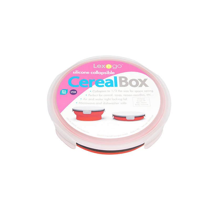 Lexngo Silicone Collapsible Cereal Box 矽膠密封可摺疊食物盒(矮)