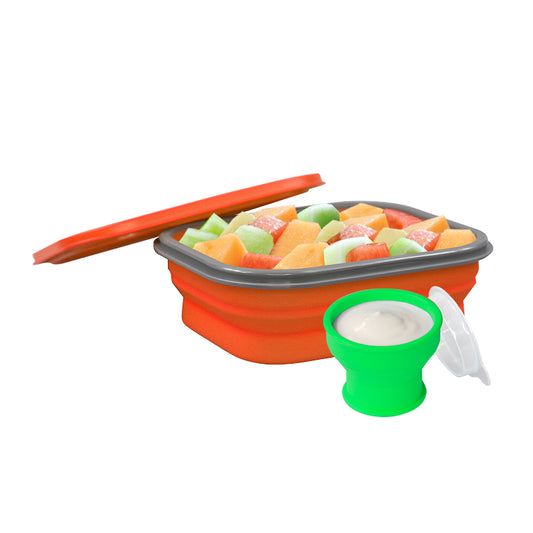 Lexngo Silicone Collapsible Lunch Combo(L) 矽膠飯盒套裝(大)
