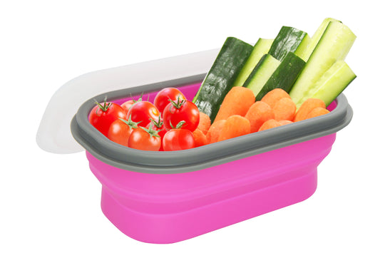 Lexngo Silicone Collapsible Snack Box (S) 矽膠蓋可摺疊食物盒 (細)