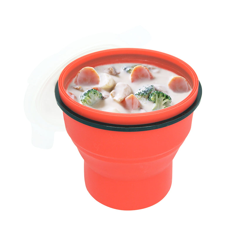 Lexngo Silicone Collapsible Soup Box 矽膠密封可摺疊食物盒 (高)