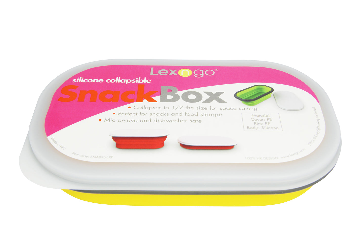 Lexngo Silicone Collapsible Snack Box (S) 矽膠蓋可摺疊食物盒 (細)